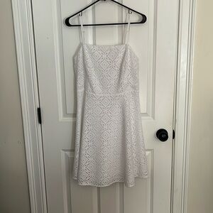 Lilly Pulitzer Jennilee Dress Resort White, Size Medium